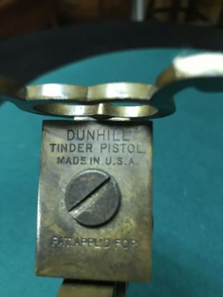 RARE VINTAGE DUNHILL TINDER PISTOL GUN TABLE CIGARETTE LIGHTER 4