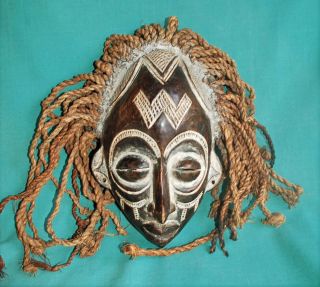 Vintage Baule African Tribal Mask Côte D 