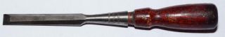 Vtg.  1/2 " Stanley No.  750 Socket Firmer Chisel - 8 3/4 " Long Woodworking Tool