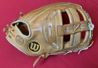 Wilson Made In Usa A2000 Xlo Rare Single Post Hinged Web Baseball Glove Mitt