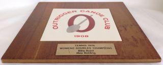 OUTRIGGER CANOE CLUB WAIKIKI OCC 1976 TENNIS TROPHY VERY RARE HTF AUTHENTIC 8