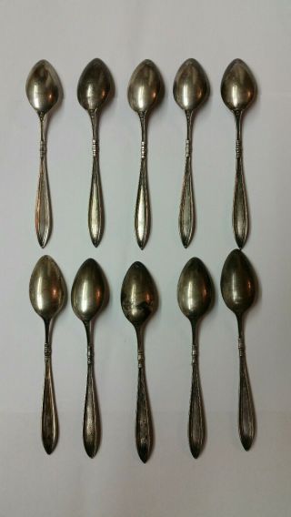 vintage Gorham sterling silver spoons 1918 - ten piece 2