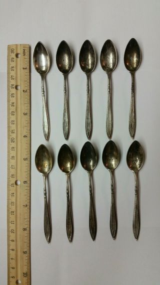 vintage Gorham sterling silver spoons 1918 - ten piece 3