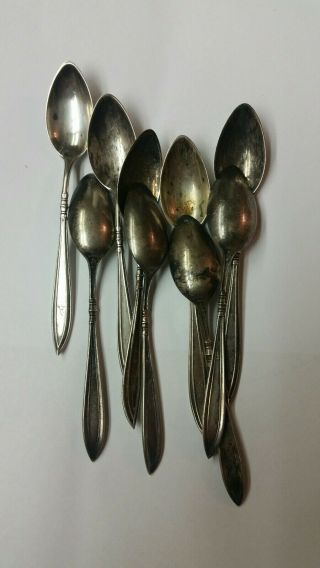 vintage Gorham sterling silver spoons 1918 - ten piece 7