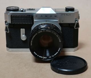 Vintage Canonflex Canon Rm 35mm Camera With 50mm Lens