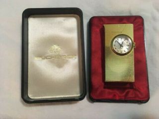 Foska Vintage 17 Jewels Antimagnetic Swiss Made Gold Plated Watch/lighter
