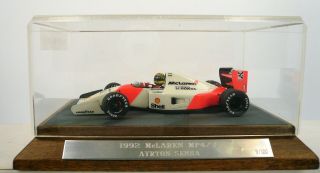 Unbranded 1:43 Hand Built Resin Mclaren Mp4/7 W/ Ayrton Senna Figure Ltd.  Rp - Mm