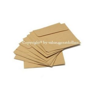 500 Premium Quality Kraft Recycled Brown 150mm 15cm Square Envelopes Peel N Seal