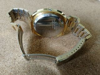 Vintage Men ' s Compu Chron LED Watch.  Gold tone 5