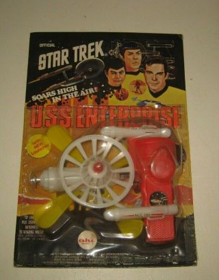 1977 Ahi Star Trek Uss Enterprise Fly Away Toy Nmoc Rare