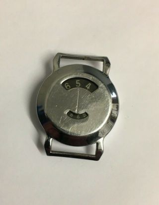 Vintage 1940s Jump Hour Watch For Repair / Spares