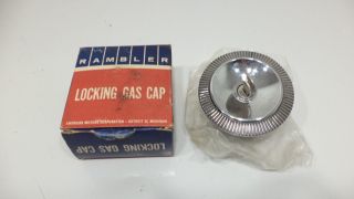 Vintage Amc Rambler American Ambassador Locking Gas Cap Part