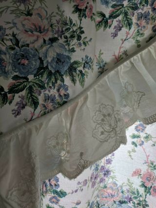 80s Floral Curtains Drapes,  11 Piece Set JCPenney Vintage Floral Curtain Set 4