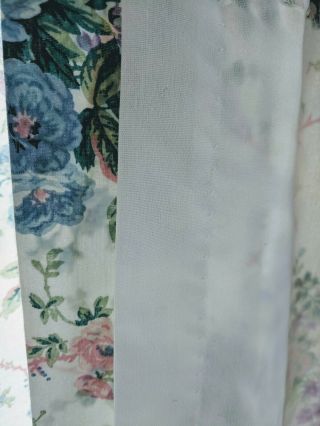 80s Floral Curtains Drapes,  11 Piece Set JCPenney Vintage Floral Curtain Set 6