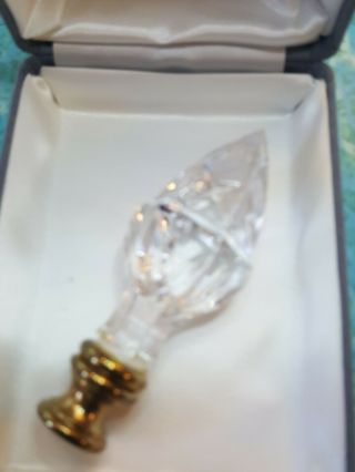 Vintage Waterford Crystal Acorn Lamp Finial Made In Ireland