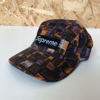 Vintage Early 00 ' s Supreme Camp cap / hat / 5 Panel - box logo bogo dazzle camo 2