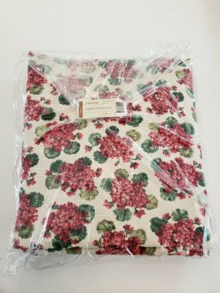 Longaberger Fabric 5 Yards Vintage " Geranium " Rare Nos In Bag W/tags
