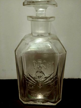 Rare Vintage Guerlain Depose Perfume Bottle 6 " Embossed Label