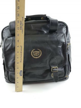 Vintage Cadillac Leather Luggage Duffle Carry on Bag 5
