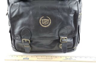 Vintage Cadillac Leather Luggage Duffle Carry on Bag 6