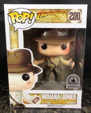 Funko Pop Indiana Jones Disney Parks Exclusive Temple Of Doom Rare 2016 Vaulted