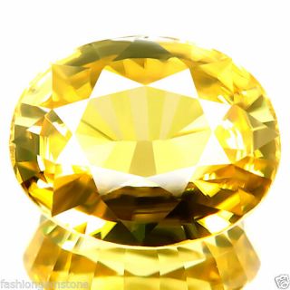 4.  14ct If - Flawless Rare Earth Mined Unheated Natural Best 5a,  Yellow Zircon Gem