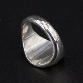 VTG Sterling Silver - Solid Engravable Signet Pinky Ring Size 4 - 6g 6