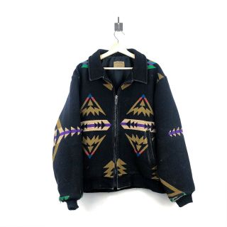 Pendleton Jacket Western Wear Vtg Wool Aztec Navajo Coat Usa L