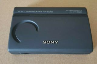 Rare World Band Receiver Sony Icf - Sw100 Lw,  Am,  Fm -