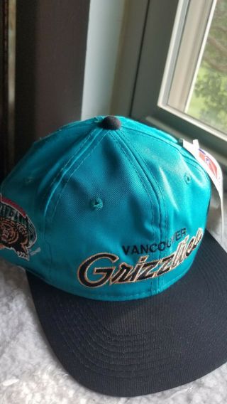Vintage Vancouver Grizzlies Nba Hat Snapback 1994 Vtg Cap Rare Canada