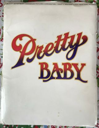 Very Rare Movie Press Kit - Pretty Baby - Brooke Shields - 1978