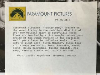 Very Rare MOVIE PRESS Kit - Pretty Baby - Brooke Shields - 1978 4