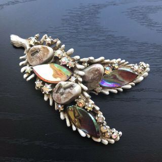 Vintage Signed Har Dragons Tooth Necklace Pendant Broken Repair Fantasy