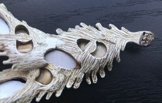 Vintage Signed HAR Dragons Tooth Necklace Pendant Broken Repair Fantasy 7