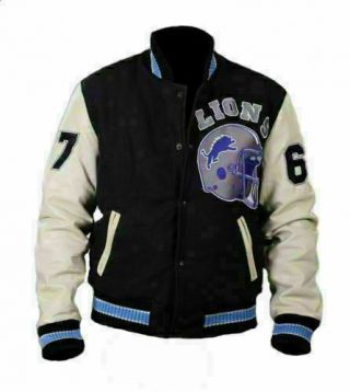 Axel Foley Detroit Lions Beverly Hills Cop Vintage Letterman Jacket For Men