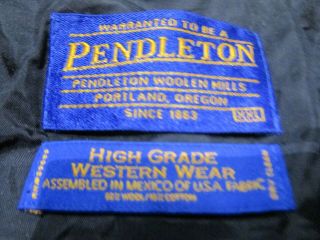 Vintage Pendleton Western Wear Wool Jacket Aztec Pattern XXL 2