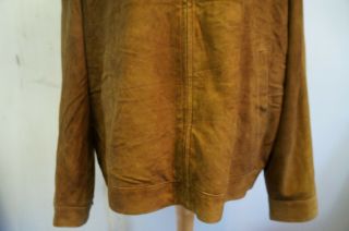 VINTAGE DISTRESSED POLO BY RALPH LAUREN FINE GOAT SUEDE LEATHER JACKET SIZE XXL 3