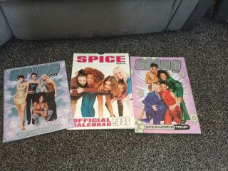 Vintage Spice Girls Programmes And Calendar 90s