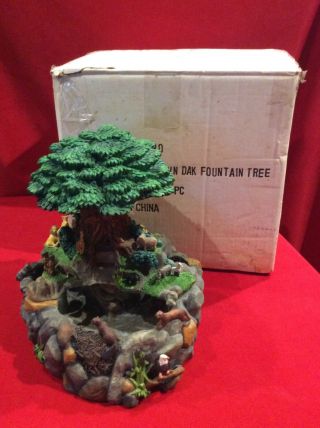 Disney’s Animal Kingdom Fountain Tree - Euc Rare