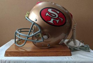 80s Vtg San Francisco 49ers Authentic Riddell Helmet Telephone Phone Montana Era