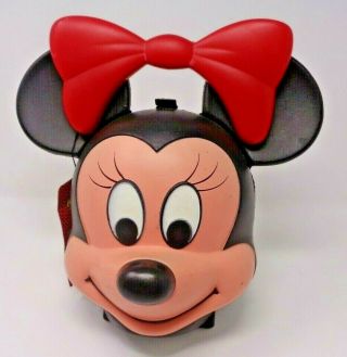 Vintage Minnie Mouse Head Lunchbox With Tag Disney Icon