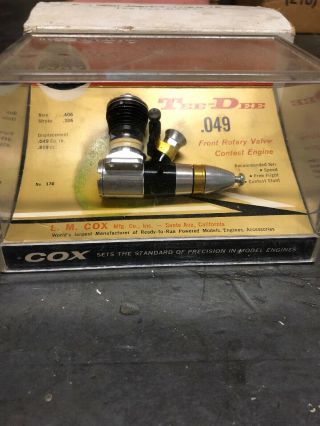 Vintage Cox Engine.  049 Rc Thimble Drome