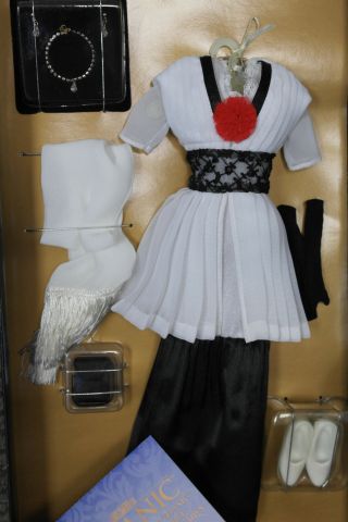Franklin Titanic Rose Doll Black And White Elevator Ensemble Rare