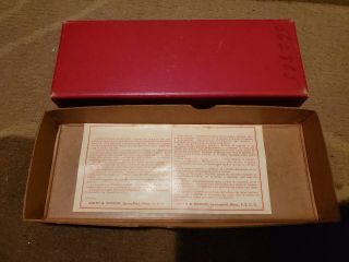 Vintage S&w Red Box For A 32 Hand Ejector Pistol,  1940 