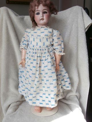 Pretty Antique G & S Gans Seyfarth Bisque Head Doll 23 " As Found