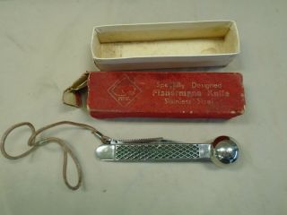 Vintage Puma Solingen Fisherman’s Knife.  Made In Germany With Box