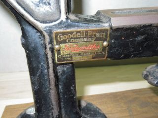 vintage Goodell Pratt 29 1/2 jewelers polishing buffing lathe w/extras user tool 3