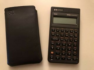 Rare Vintage 1987 Hewlett Packard 32s Rpn Scientific Calculator With Case