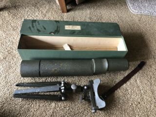 Bausch And Lombe Vintage Crossman Spotting Scope With Tripod