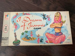 Vintage Milton Bradley 1965 I Dream Of Jeannie Tv Show Board Game 4633 Complete